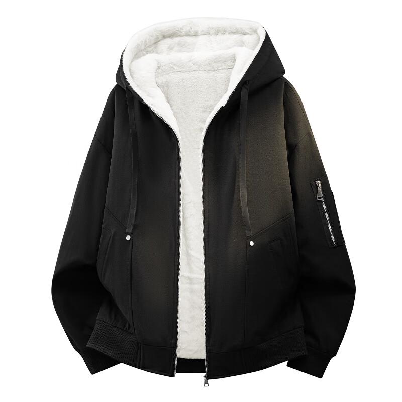 Wassup Sohot Men's Winter Fleece Lined Hooded Jacket
