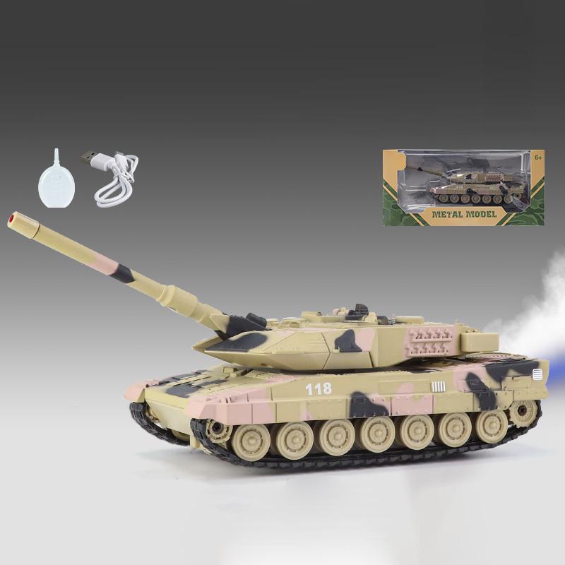 Leopard 2 Main Battle Tank Alloy Diecast Model Tank Spray World Of Tank Infantry Fighting Vehicle Military Tractor Artillery Boy