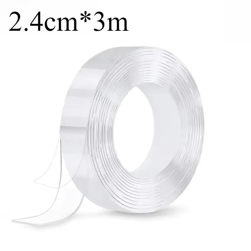 

Double Sided Tape Nano Tape Transparent Adhesive Tape Traceless Adhesive Powerful Tape Washable Suitable for Carpets Photo Walls