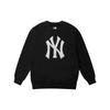 MLB Vintage New York Yankees American Retro Loose Embroidered Logo Long Sleeve Sweatshirt Unisex sweatshirt Black 31MTM1041-50L