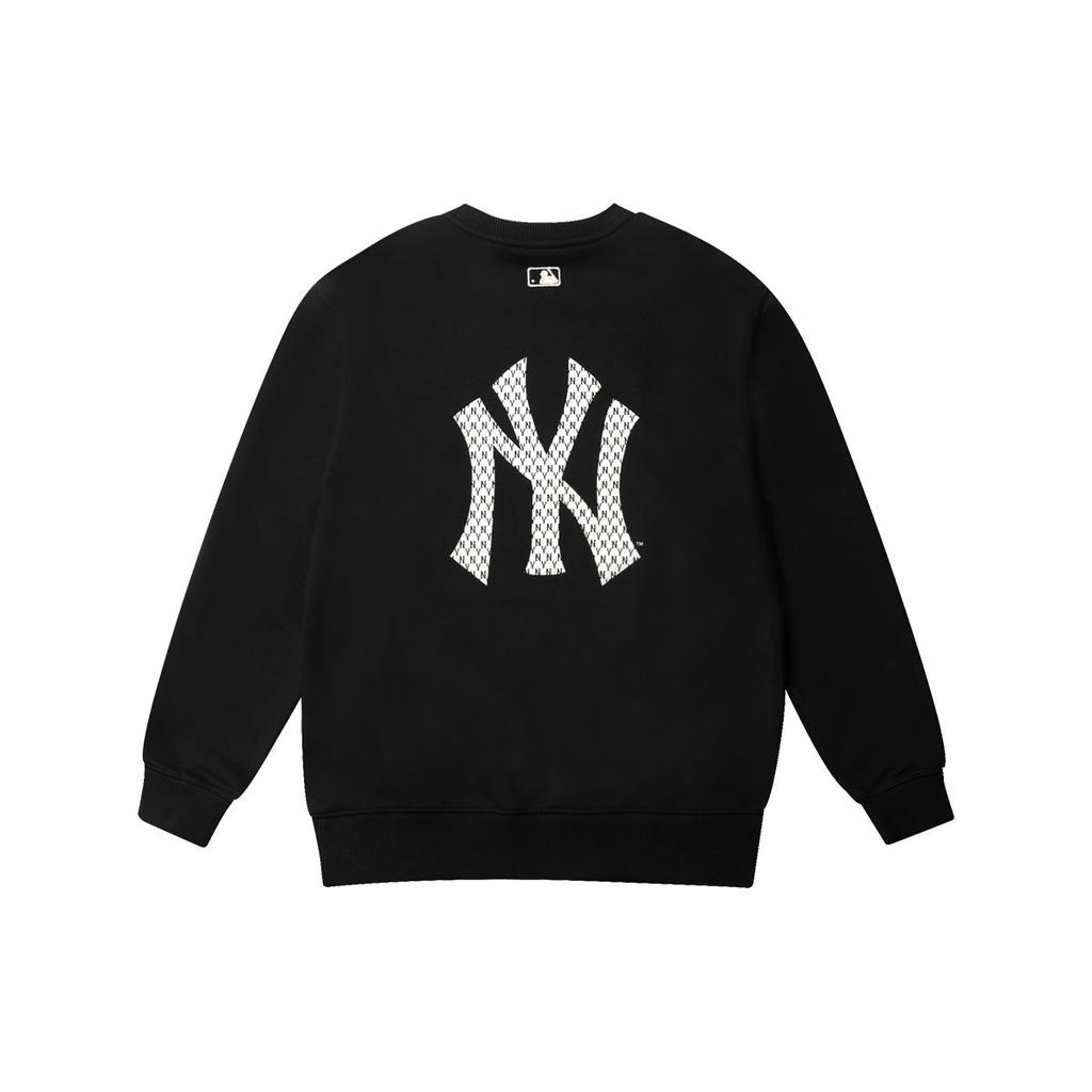 MLB Vintage New York Yankees American Retro Loose Embroidered Logo Long Sleeve Sweatshirt Unisex sweatshirt Black 31MTM1041-50L