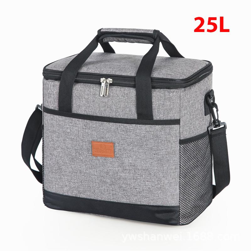 Chladiaca taška s objemom 15 l/25 l, termotaška s pevnou vložkou, veľká izolovaná škatuľa na piknikový obed na cestovanie do tábora