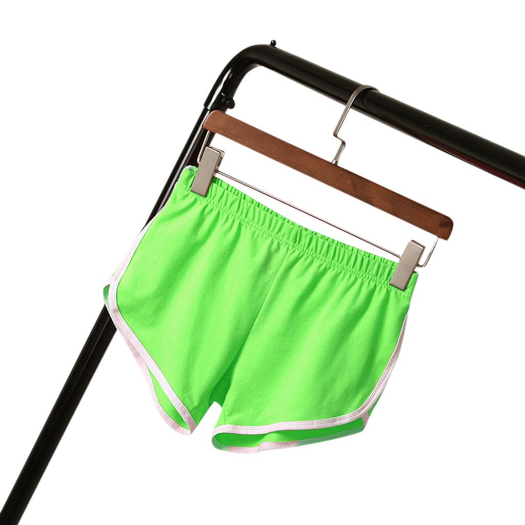 Women Casual Solid Summer Sports Shorts Workout Yoga Shorts Active Shorts