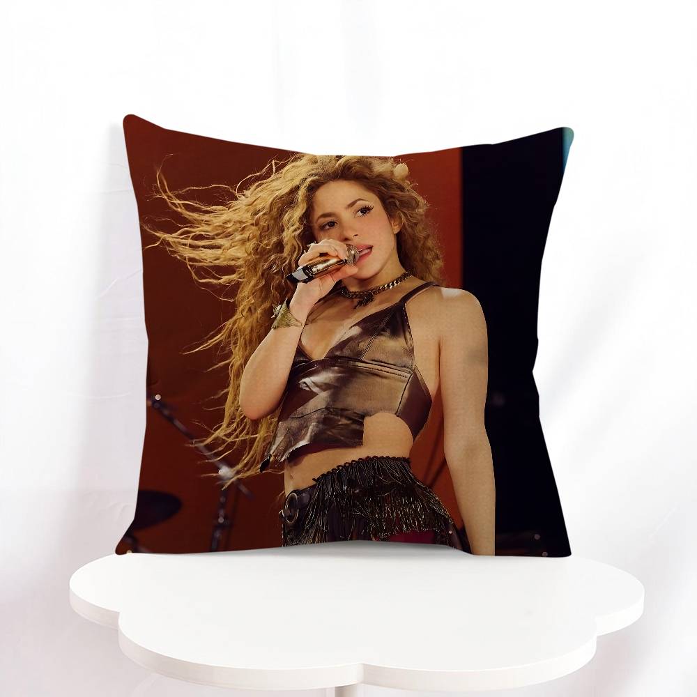 S-Шакира Офисная подушка-наволочка Автомобильная наволочка 45X45СМ Поясничная наволочка Наволочка для диванной подушки 16x16Inch