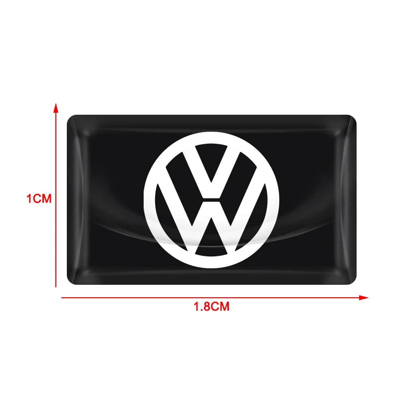 For Volkswagen 10pcs New 3D Epoxy Car Stickers Small Drop Glue Decals For Volkswagen Golf Passat B6 Magotan Touran Arteon Sciroc