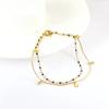 Double Layer Gold Ankle Bracelet Fashionable And Versatile Women's Foot Jewelry Unique Design Delicate Ankle Chain