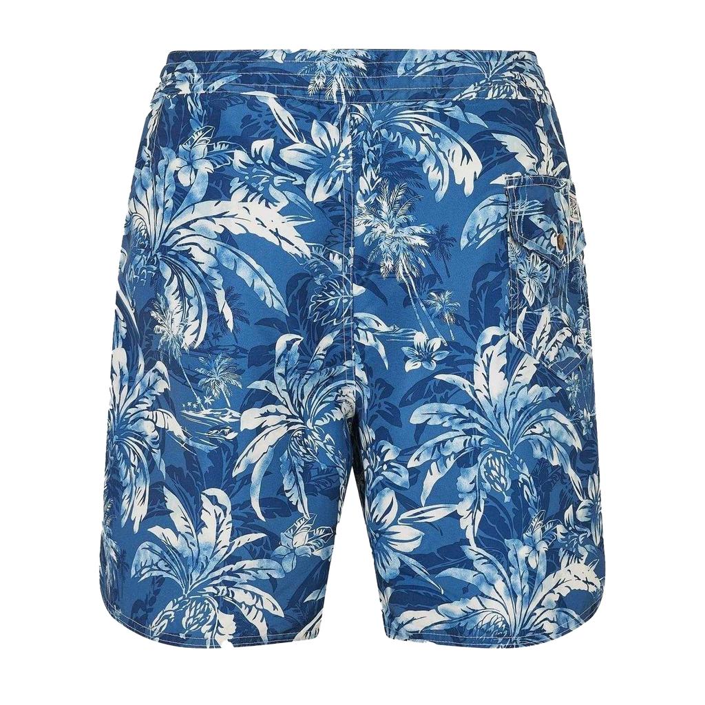 Ralph Lauren Mens Polo Palm Print Relaxed Fit Swim Shorts
