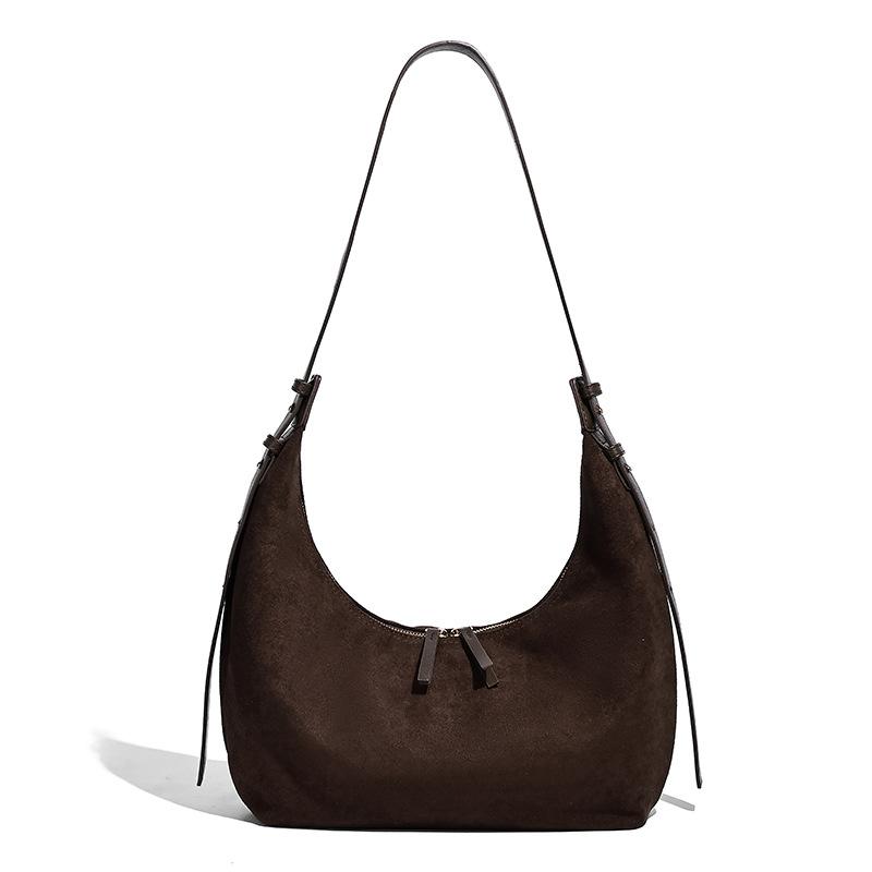 2025 Autumn Winter Retro Matte Underarm Bag High-End Trendy Shoulder Bag Fashion Women's Bag Commuter Large Capacity Bag