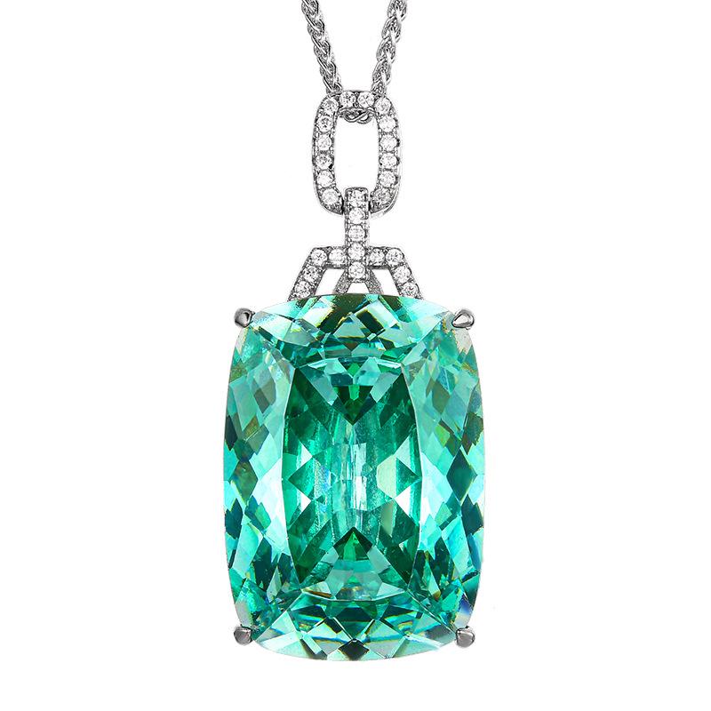 Jewelry Simulation Para Green Luxury Pendant Main Stone 20 * 28