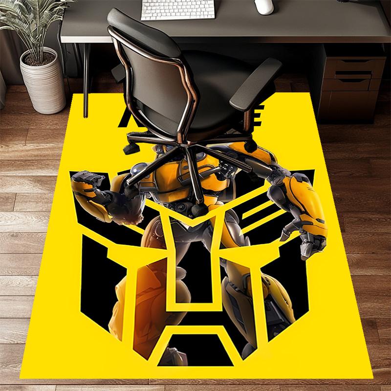 Custom Bumblebee Mat Personalized Name, Polyester Washable Indoor Entryway Rug, Gift for Christmas, Easter, Thanksgiving Day
