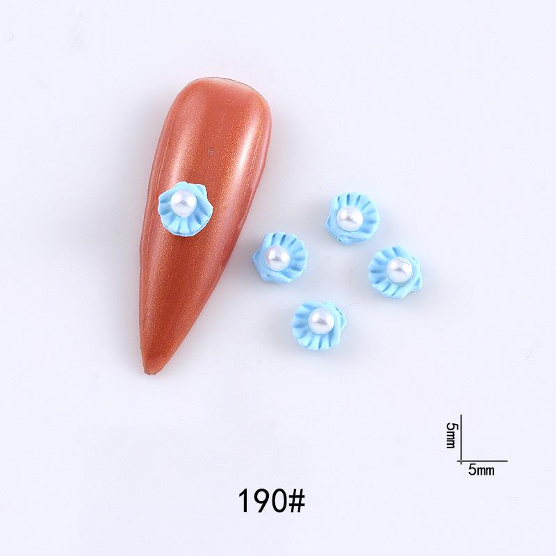 New Cute Bow Heart Nail Art: Frosted Matte Blue & Pink