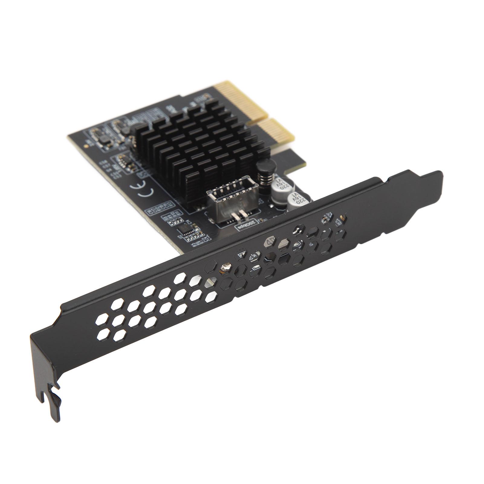 

USB 3.2 Gen 2 Expansion Card Type C 20Gbps ASM3242 Main Control PCIe to USB 3.2 Expansion Card for Desktop Chassis