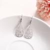 Vintage Hohl Damen Blume Ohrringe Schmuck Edelstahl Wassertropfenform Geometrisch Ohrring