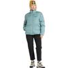 Timberland Letter Print Water-Resistant Down Jacket Unisex Outerwear Crab-Green A6K11-DV6