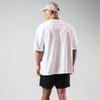 OROLN Gym Short Solid for Strength Training and Strength Training T-Shirt, Men's, Oversized, Sleeve, Stretch, Breathable, Sweat-Wicking, Color, (White