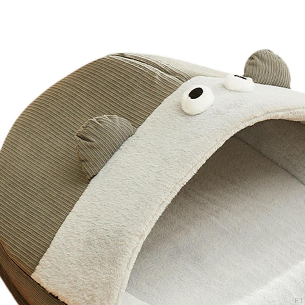 Nest Bed for Pets with Anti-Slip Base And Washable Cover