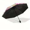 Hello Kitty,Teddy Bear Automatic Umbrella-Foldable, Durable 8-Bone Design, Compact and Stylish, Great for Camping, Halloween, Christmas, Mot