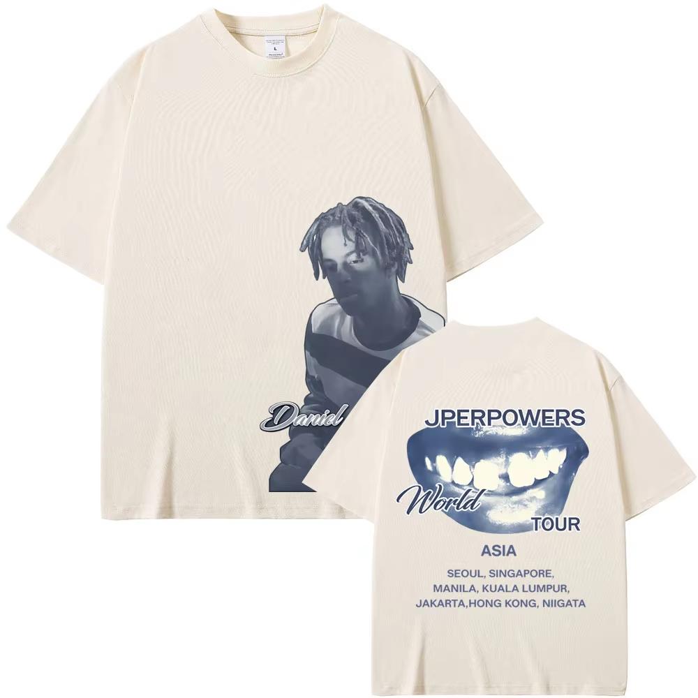 T-shirt da concerto Rapper Daniel Caesar Never Enough World Tour Uomo Donna Hip Hop Moda Pop Musica Magliette Abbigliamento Leggero Traspirante e Comodo