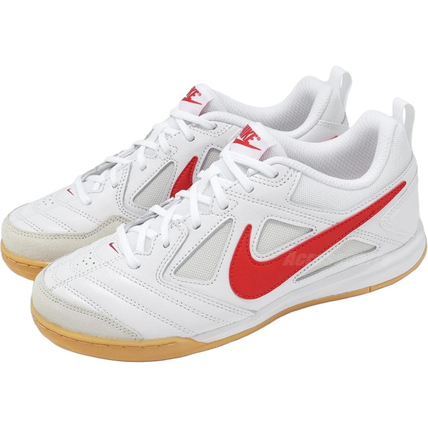 Nike Gato Low Top Kids' Soccer Shoes White Red Kids' HV9596-102