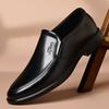 New Men PU Leather Shoes Formal Dress Shoes for Men Party Wedding Office Work Shoe Slip on Business Casual Oxfords Zapatos