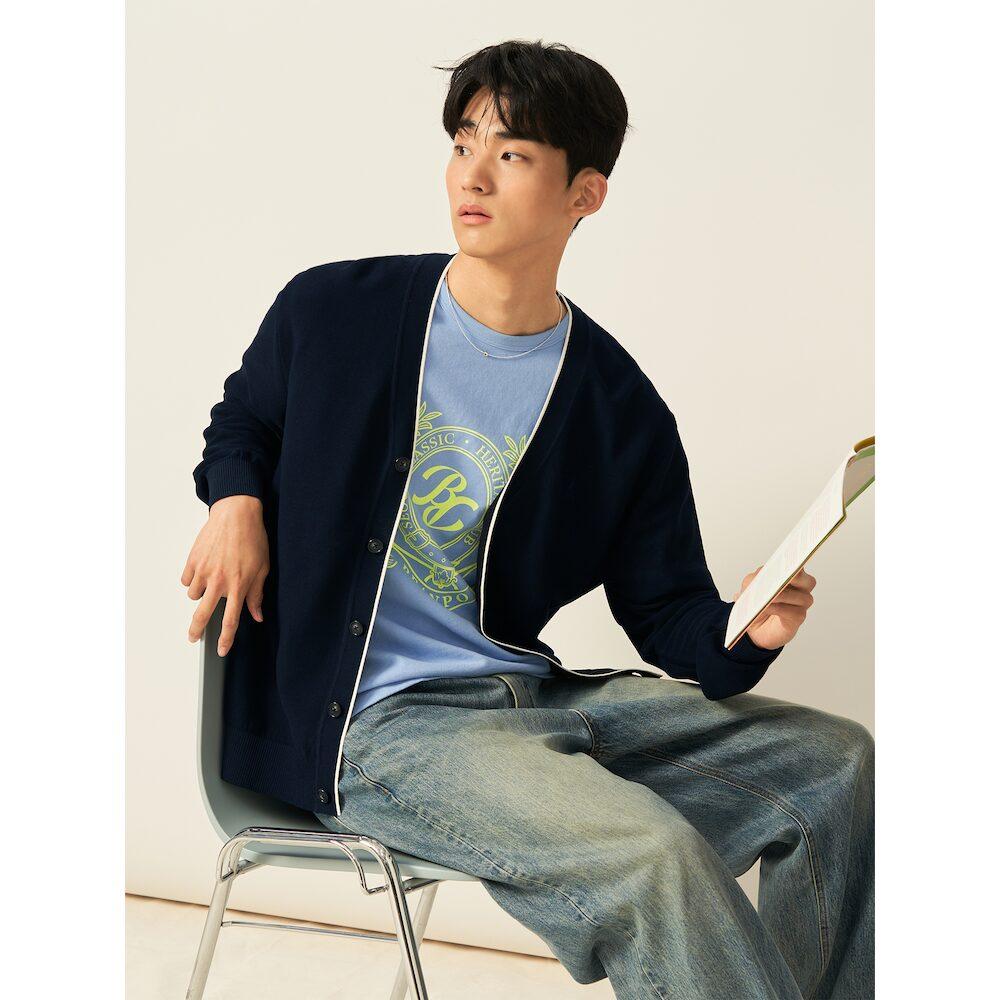 Beanpole Men Summer Basic Cardigan Navy