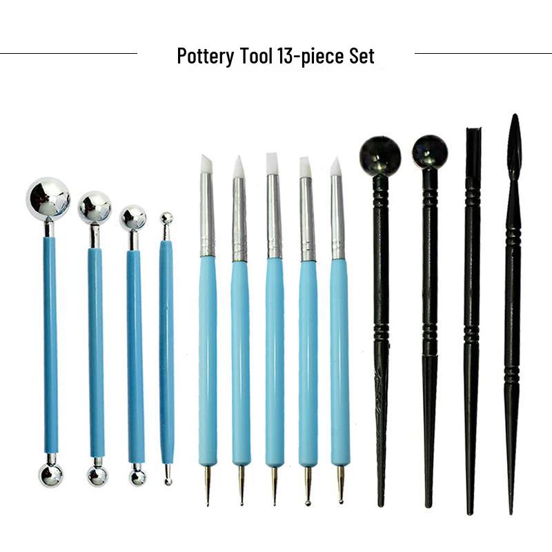 13-Piece Cross-Border Pottery and Clay Sculpting Tool Set