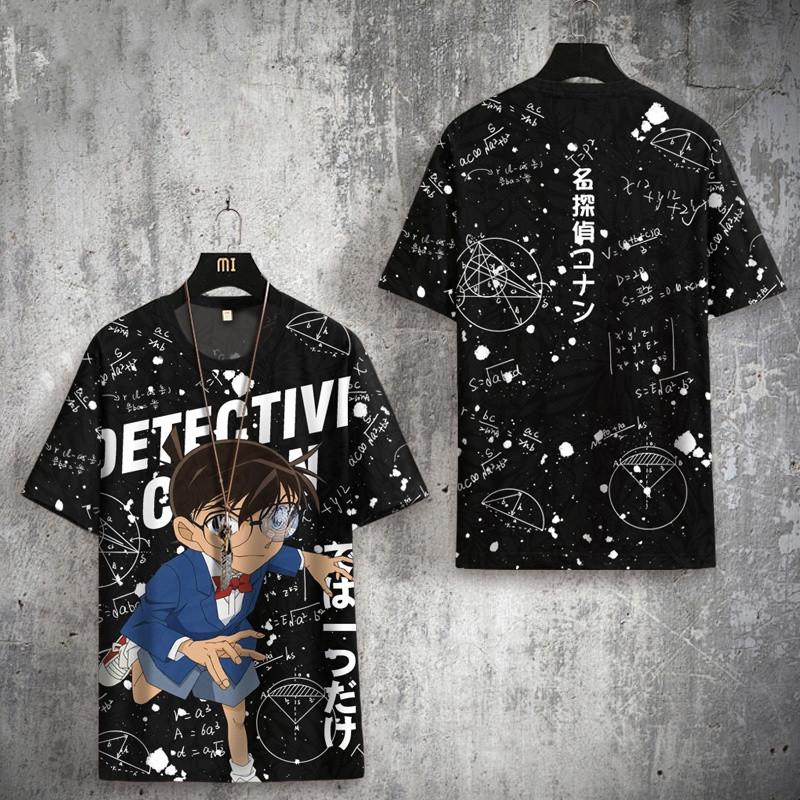 Kudo Shinichi Detective Conan Maglietta Anime Unisex per Bambino Adulto Cosplay Camicia 3D Estate