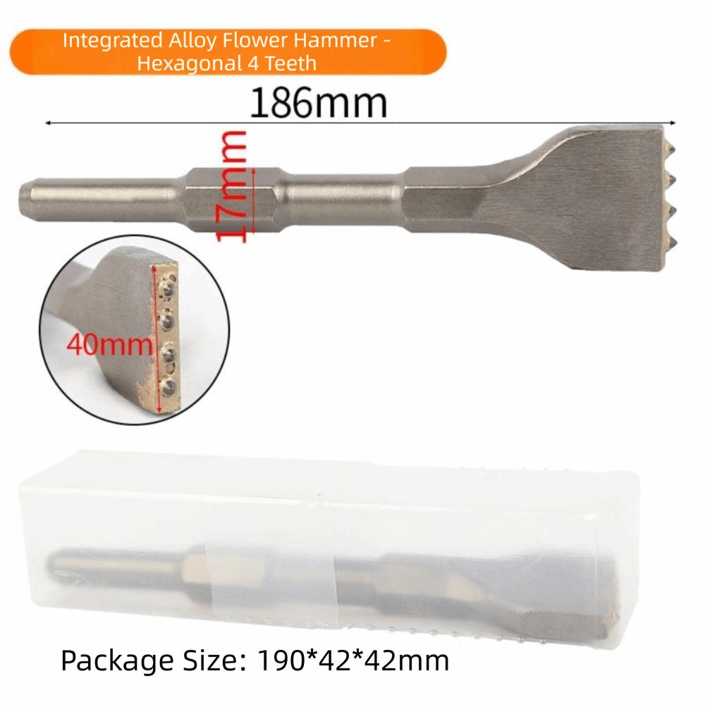 Alloy Head Bushing Bit Round Square HexagonTips Surface Roughening Concrete Bushing Bit Multifunctional Breaker