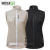 WOSAWE Autumn Winter Women Cycling Vest Windproof Thermal Fleece Reflective Sleeveless Warm Coat Road Bicycle Gilet