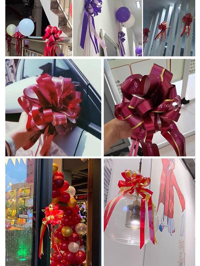 Large Wedding Car Ribbon Decoration for Bridal Team