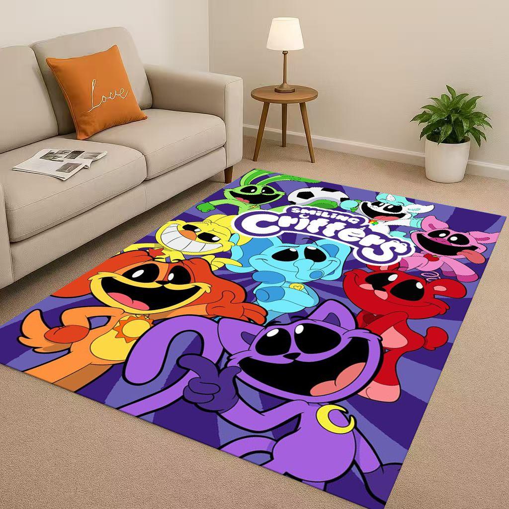Classic Cartoon S-Smiling C-Critters Craftycorn Catnap Living Room Non-Slip Area Rug Carpet for Bedroom Sofa,Home Decor Doormat