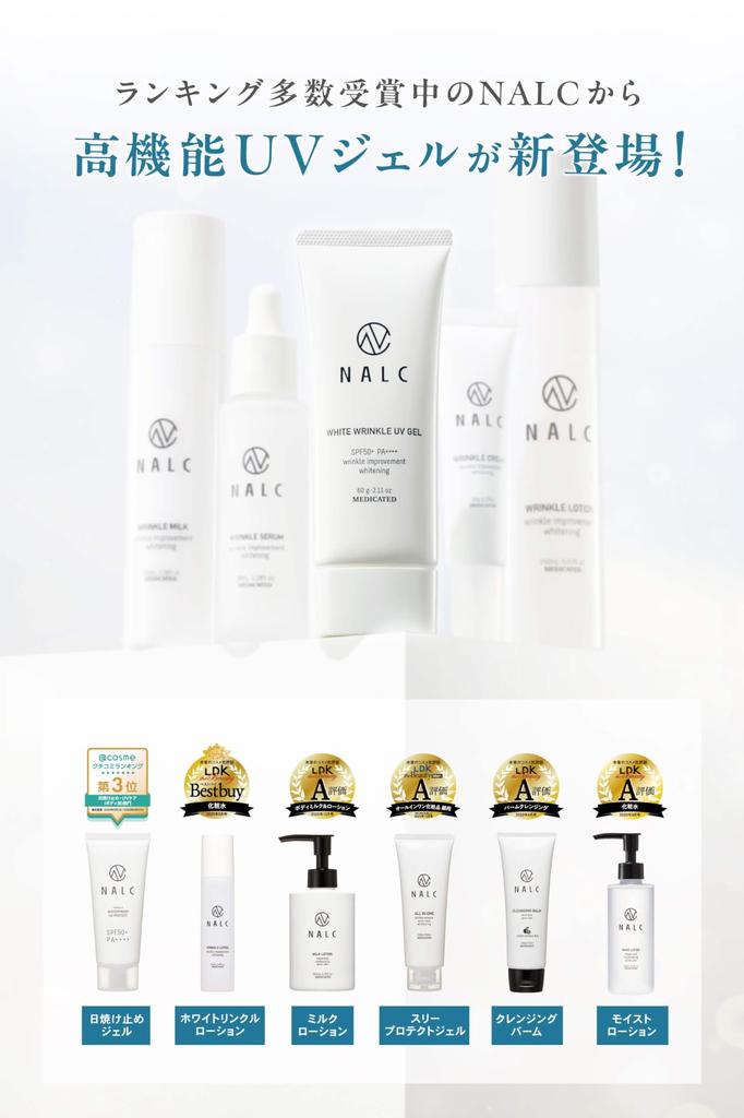 Niacinamide Set of NALC Whitening Wrinkle Improvement Sunscreen Gel Sensitive Skin 60g x 2 [Sunscreen 2] Anti-stain SPF50+ PA++++ Quasi-drug