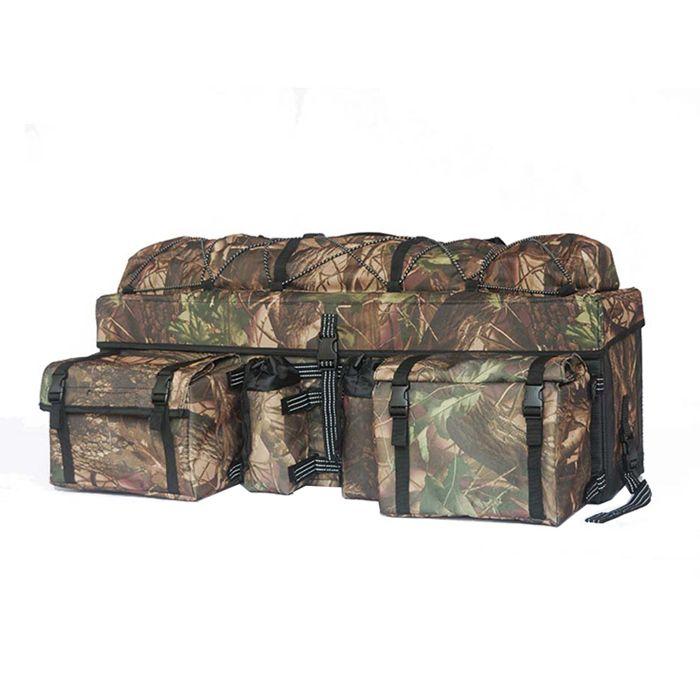 Sacoche arrière Bagtecs QB2 pour quad/ATV - Top case semi-rigide camouflage, 84×43×28 cm