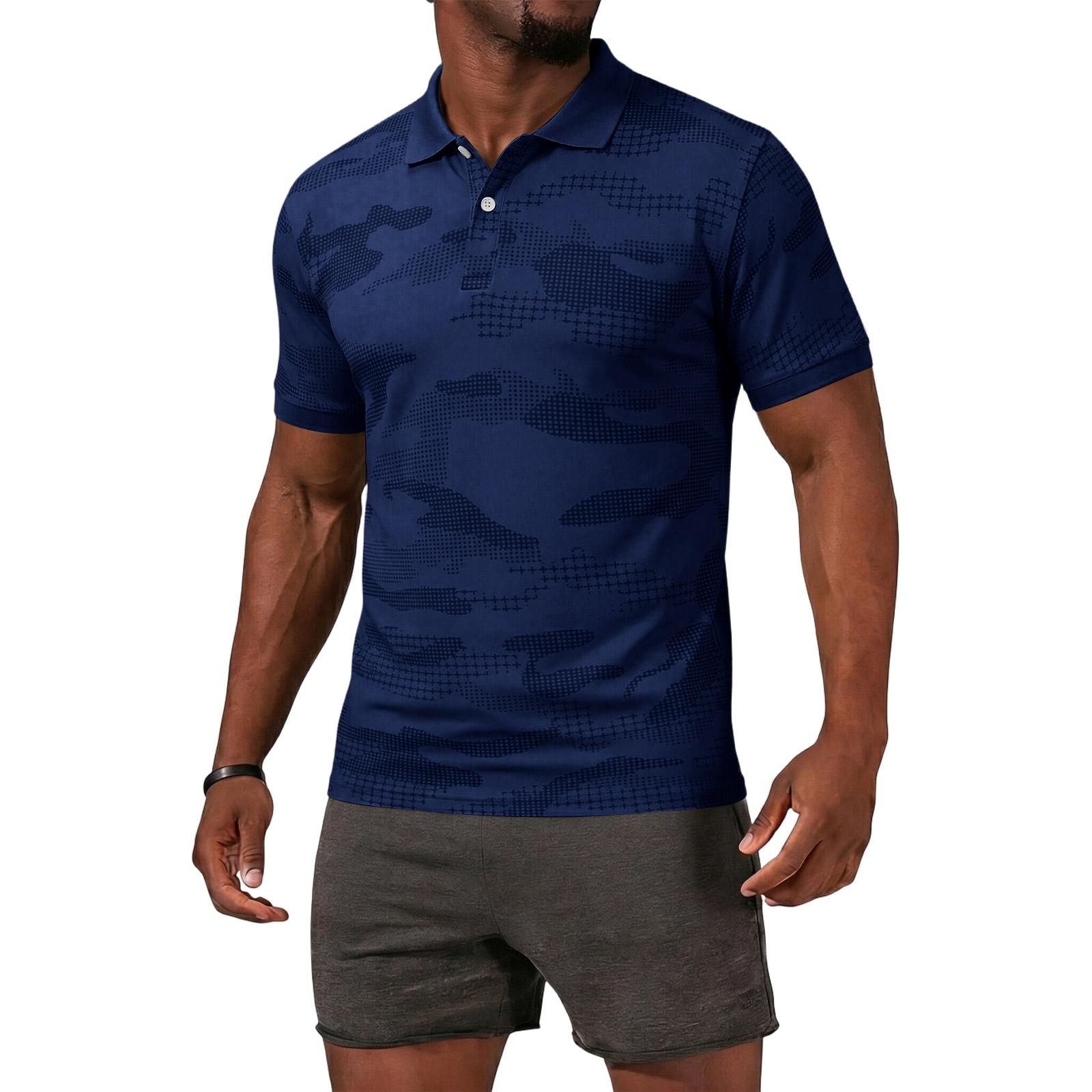 

Men s Casual Lightweight Quick-drying Short-sleeved T-shirt - Men s Camouflage Breathable Sweat-absorbing Cool-feeling Sports T-shirt XL