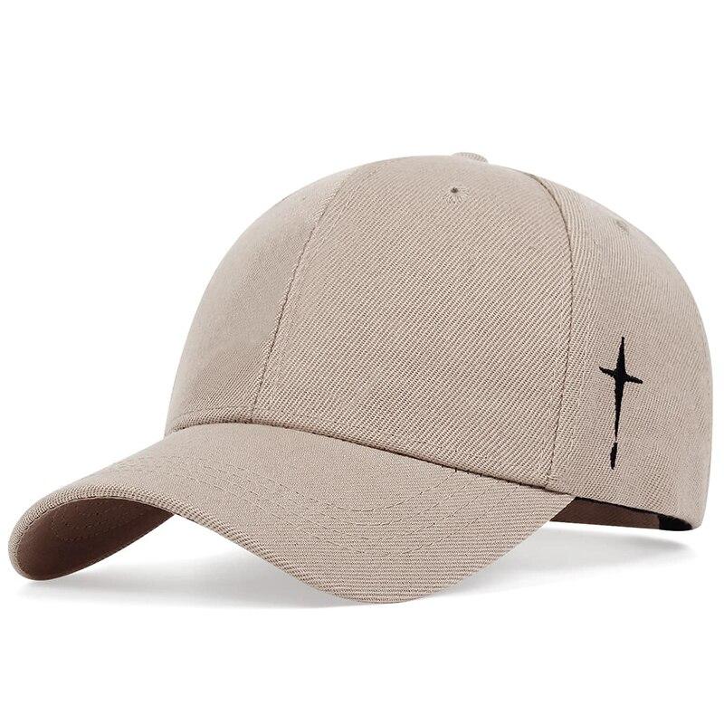 Cappellini da Baseball Unisex Semplici con Ricamo a Croce e Goccia d'Acqua Primavera e Autunno Outdoor Regolabile Cappello Casual Cappello Parasole