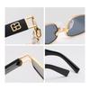 Newest Hip Hop Designer Sunglasses For Men And Women Rap Fashion Square Gold Metal Frame Luxury Woman Hiphop Glasses
