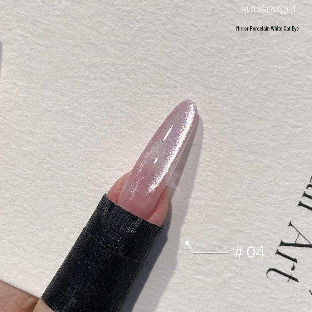 

9-Color Mirror Porcelain Cat Eye Gel Polish: 2024 Autumn/Winter Collection with Whitening Super Flash for Nail Salons