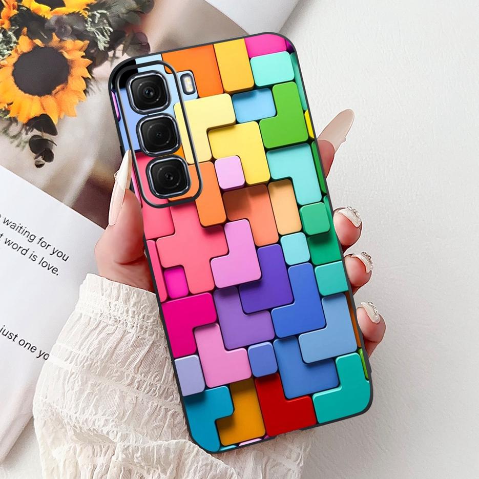 For Infinix Hot 50 Pro Plus Case X6880 Cute Lucky Koi Cover Soft TPU Phone Case For Infinix Hot 50 Hot50 Pro 4G X6881 X6882 Bags Hot 50 Pro 4G