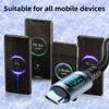 Ultra-Super Fast Charge Cable-6A 120W USB A To Type C Nylon Data Cord with Led Digital Display Cable