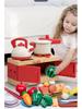 Kids' Pretend Play Stove Kitchen Set with Cuttable Vegetables - Perfect Gift for Boys and Girls