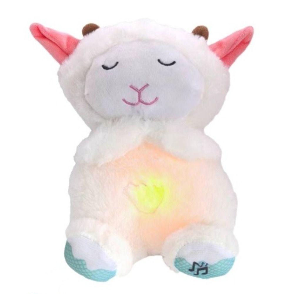 

Capybara Soothing Plush Toy Elephant Sound Sleeping Doll Baby Breath Koala Toy Children Gift style 13