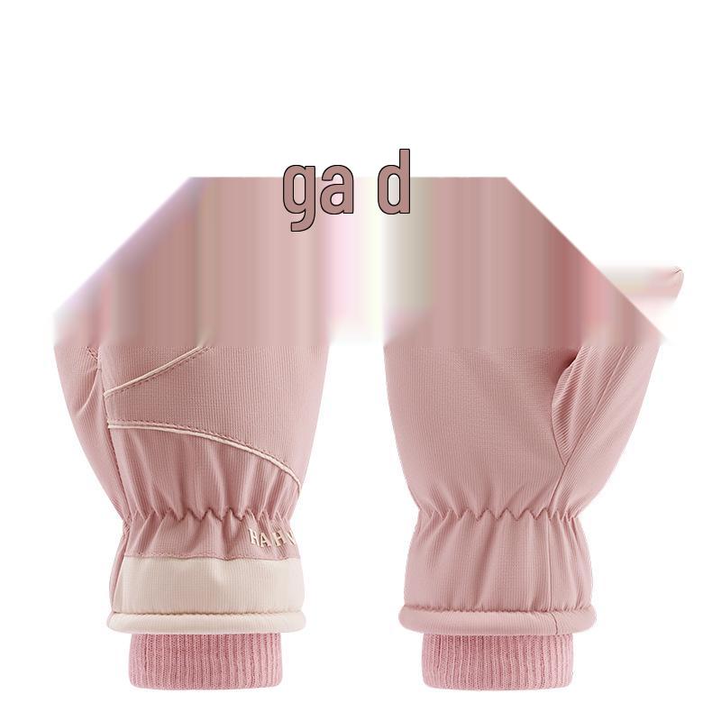 Windproof Touchscreen Non-slip Fleece-lined Winter Cycling Gloves for Electric Motorcycle