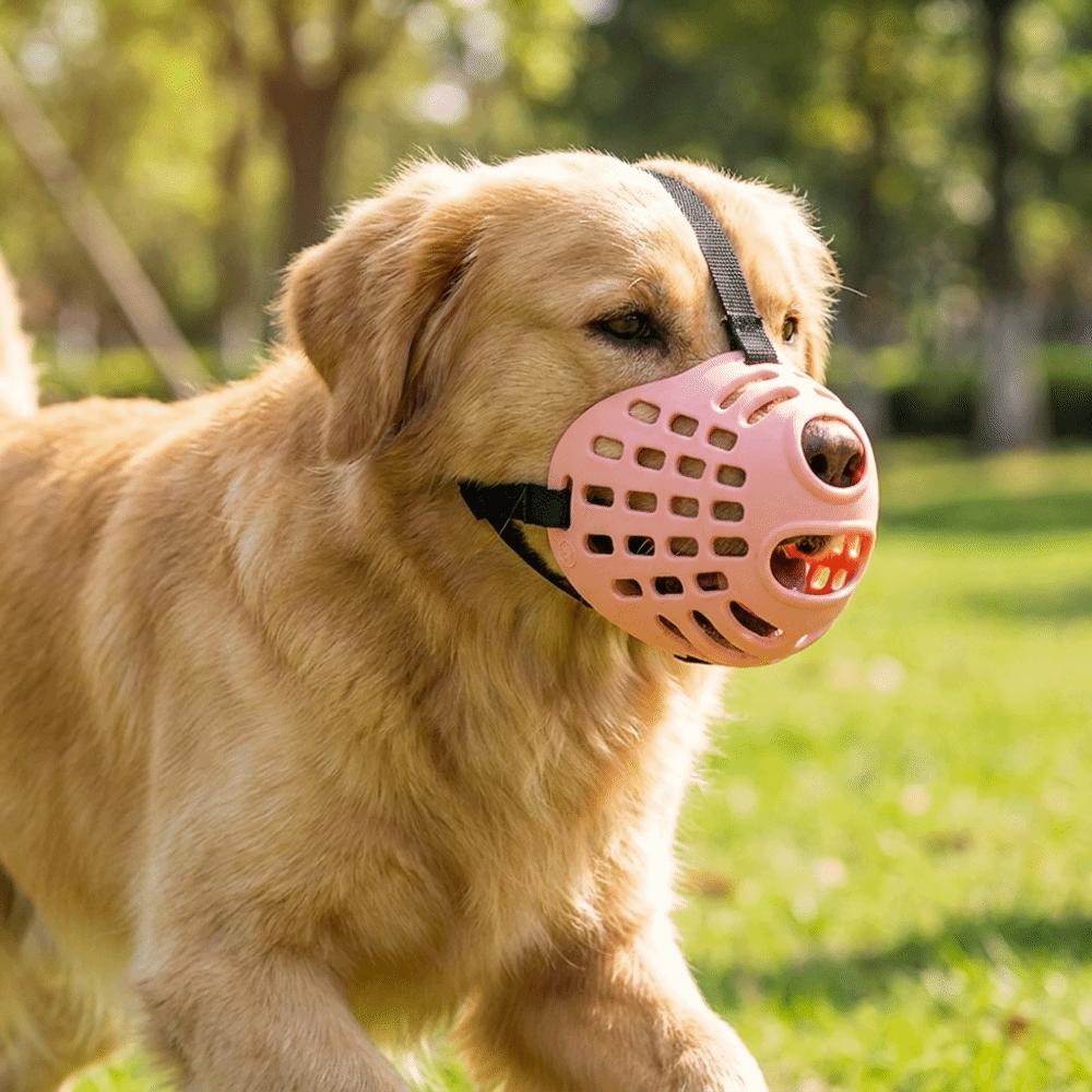 Breathable Pet Muzzle Adjustable Dog Mouth Guard Practical Dog Stop Barking Mask Vet Visit