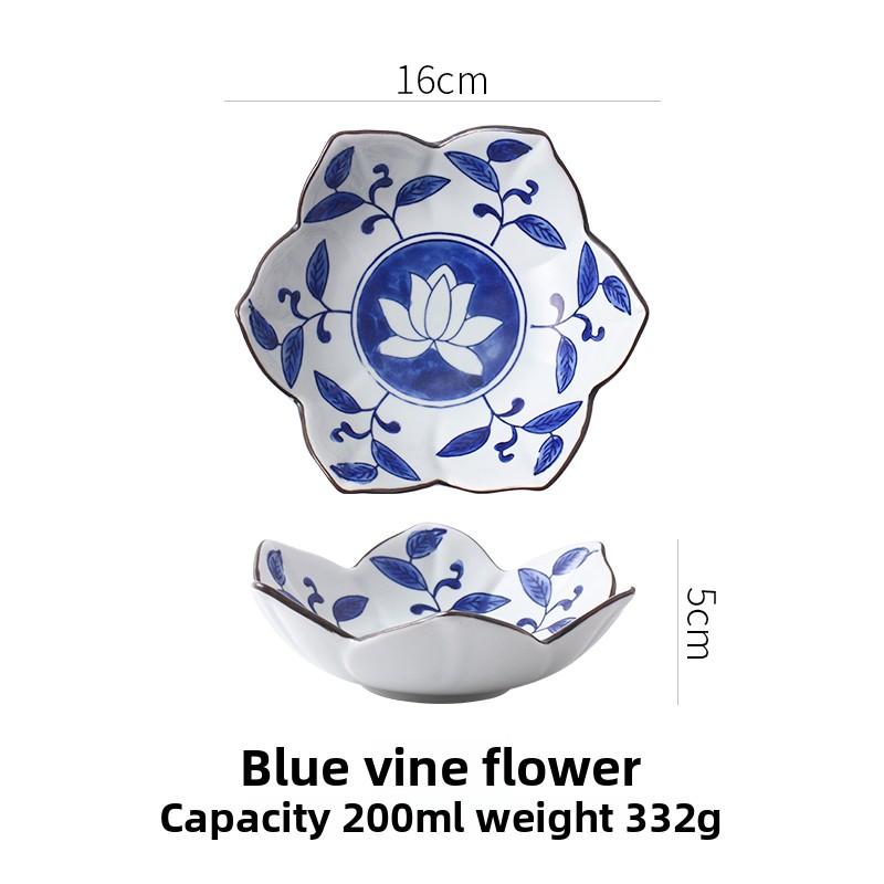 

Japanese style flower shaped bowls, salad dessert plates, small dishes, kimchi plates, creative household utensils