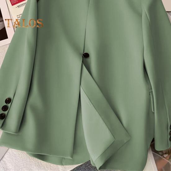 Women's Suit Spring Autumn Female Top Office Lady Blazer Loose Fit Thin Jacket Lapel Collar Coat for Work Leisure Time