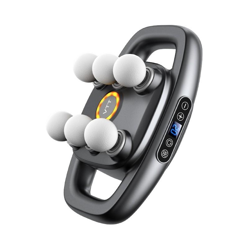 6/8/16 головок Мощный перезаряжаемый массажный пистолет Высокочастотная вибрация Расслабление Массажный инструмент для тела Беспроводной массажер 6 Heads