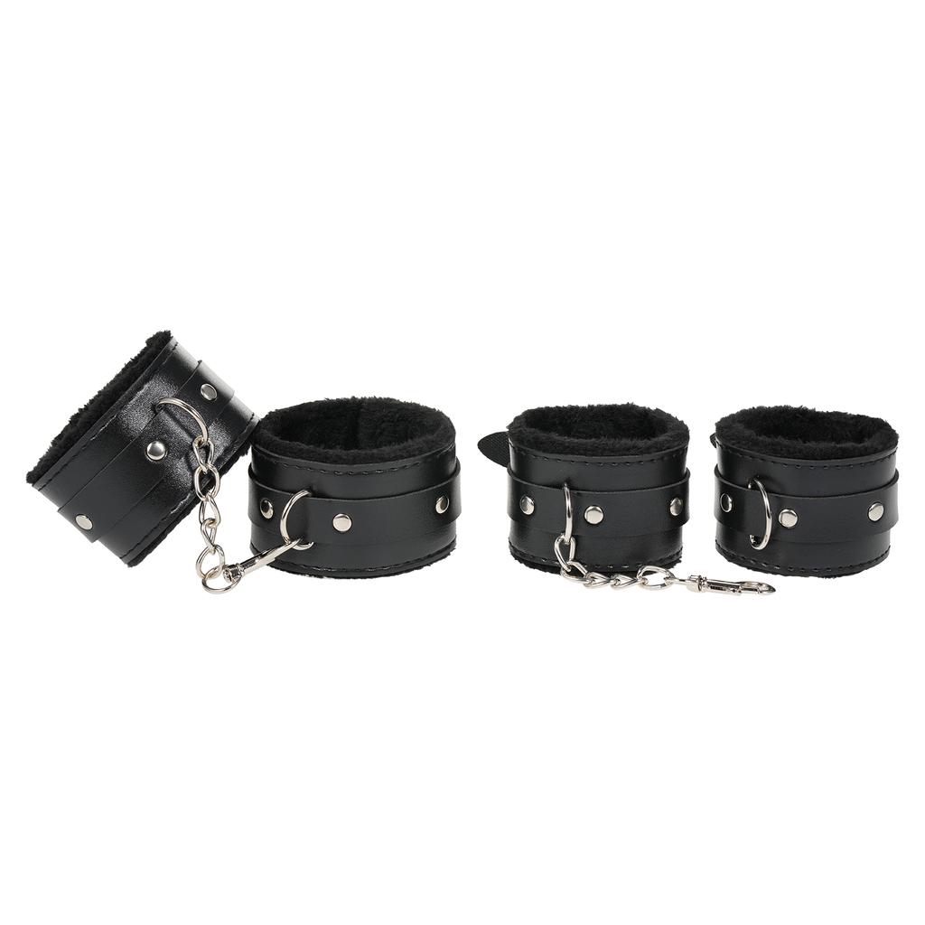21pcs Adult Games Sex Toys BDSM Slave Restraints Handcuffs Ankle Cuffs Whip Neck Collar Blindfold Mouth Gag Nipple Clamp For Couples