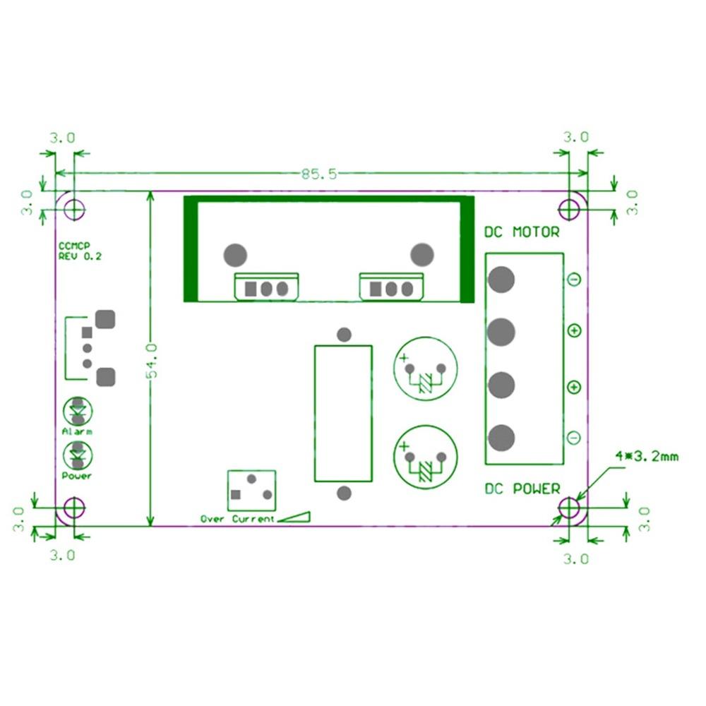 CCMCP Driver Module 15A Adjustable Speed Board DC Motors Speed Regulator  DC Motor Control