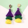 Ladies' Carnival Elements Tassel Versatile Temperament Fashionable Light Luxury Earrings And Earrings