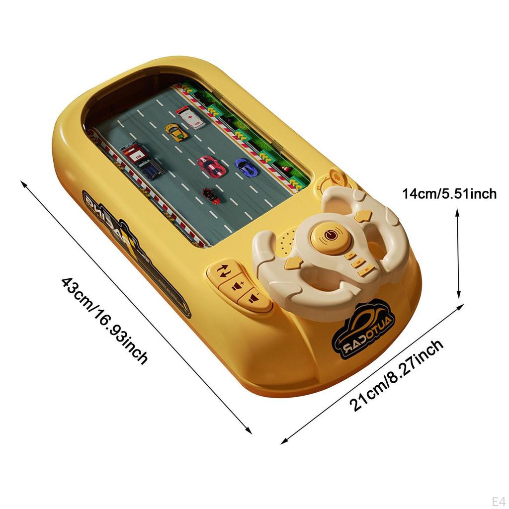 Kids Steering Wheel Driving Toy ,Musical Game Interactive Musical Race Car Simulated